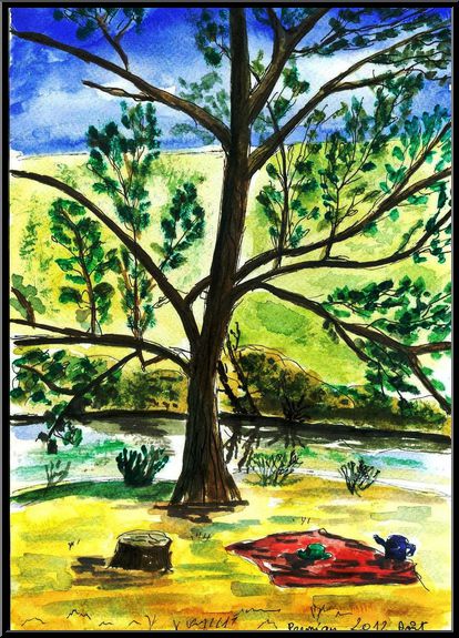 Antoine-Paulet-baignade a l'etang