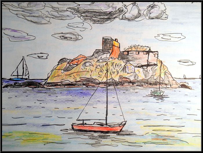 Antoine-Paulet-York belle ile crayons de couleurs