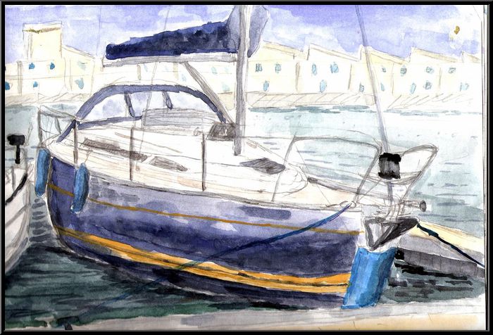 Antoine-Paulet-voilier au port de la turbale