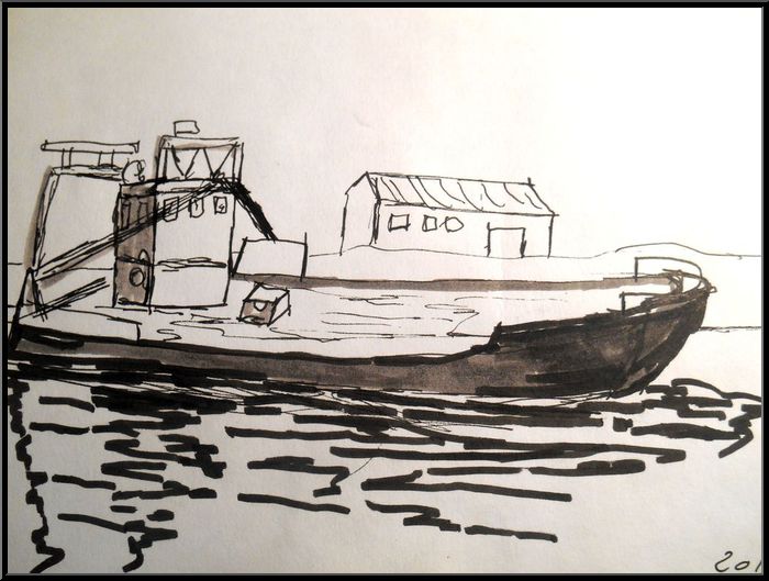 Antoine-Paulet-Le pot barge ostreicole