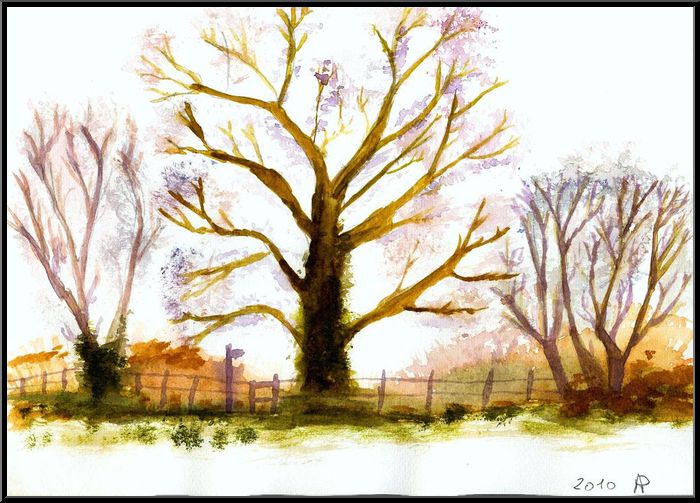 Antoine-Paulet-Hiver aquarelle