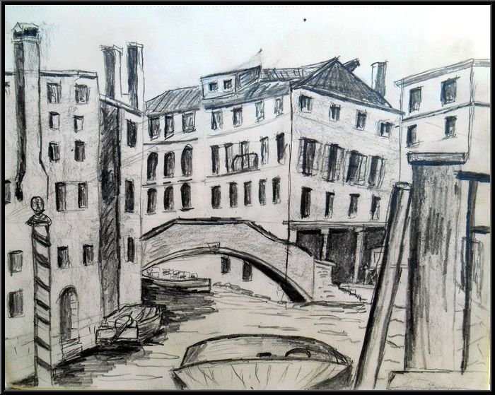 Antoine-Paulet-venise crayon HB
