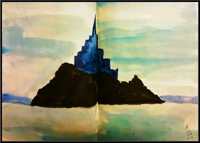 Antoine-Paulet-Mont saint Michel 2xA4