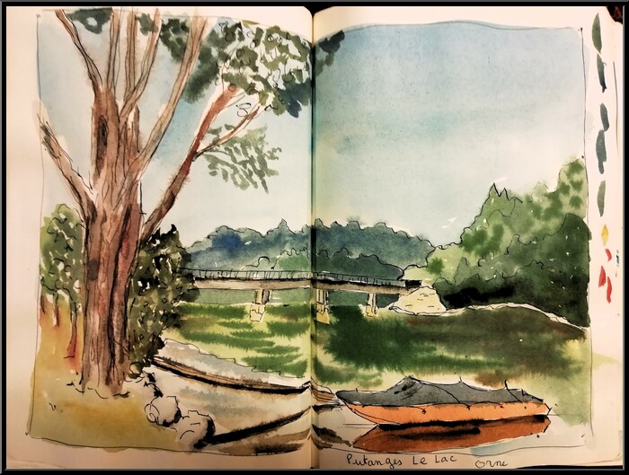 Antoine-Paulet-Putanges le lac ORNE 2xA4